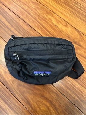 Patagonia Black Waist Pack with Front Zip Pocket